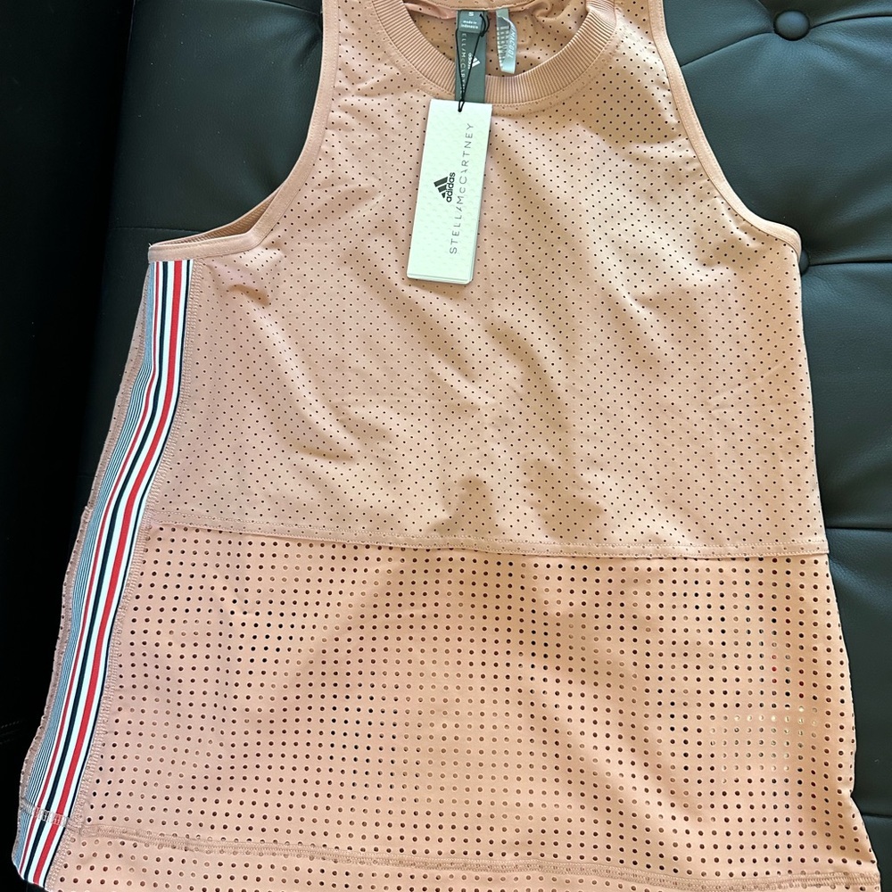 Adidas Pink Perforated Tank Top